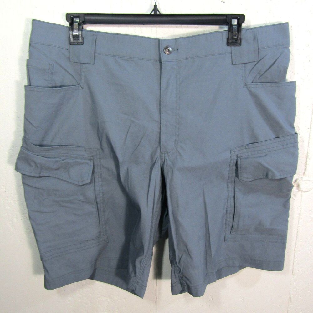 Duluth Trading Flex Dry on the Fly Cargo Shorts Mens Size 42 Relaxed Stretch Fit